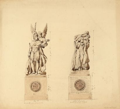 Pierre FONTAINE
Project for two statues of...