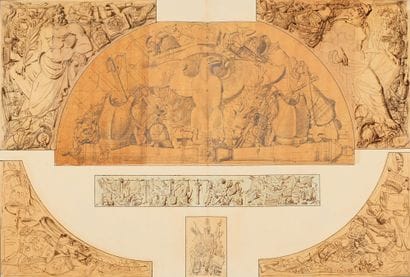 Charles PERCIER
Set designs for the Arc du...