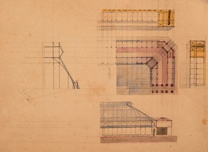 Attribué à Victor BALTARD (1805-1874)
Projet...