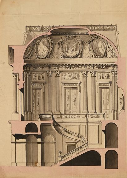 École FRANÇAISE du XVIIIe siècle
Coupe sur...