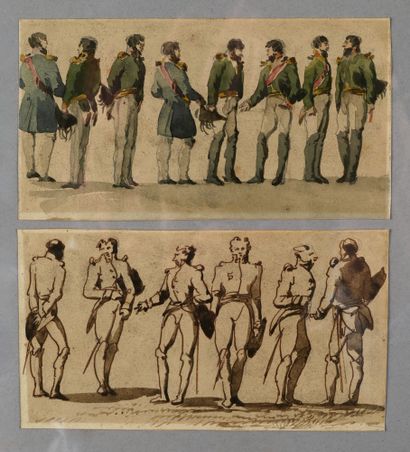 Pierre FONTAINE
Military scenes, encampments,...