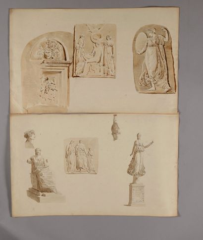Pierre FONTAINE
Études d'après l'antique:...