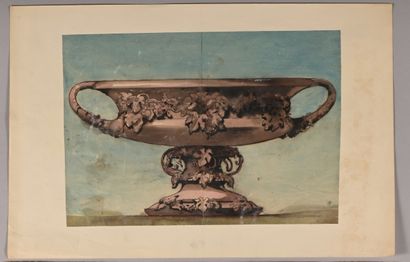 FRENCH SCHOOL circa 1850
Project for an urn...