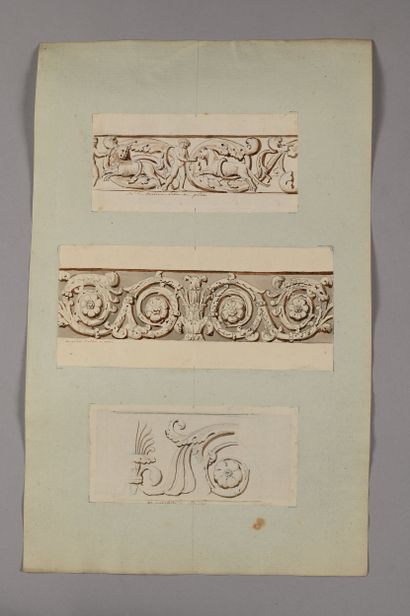 Pierre FONTAINE
Études d'après l'antique:...