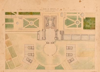 19th century FRENCH SCHOOL
Plan of the Palace...