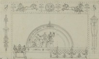 Charles PERCIER et Pierre FONTAINE
Cheminée...