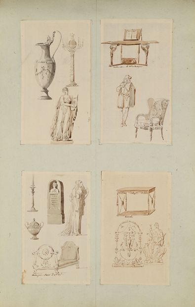 Pierre FONTAINE
Studies after the antique...
