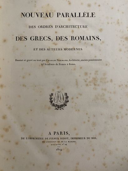 NORMAND (Charles).
Nouveau Parallèle des...
