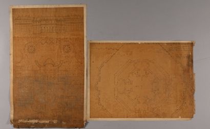 18th and 19th century FRENCH SCHOOL
Plans,...