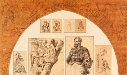 Charles PERCIER
Set designs for the Arc du...