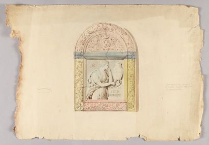 Pierre FONTAINE
Funerary stele of Louis-Charles...