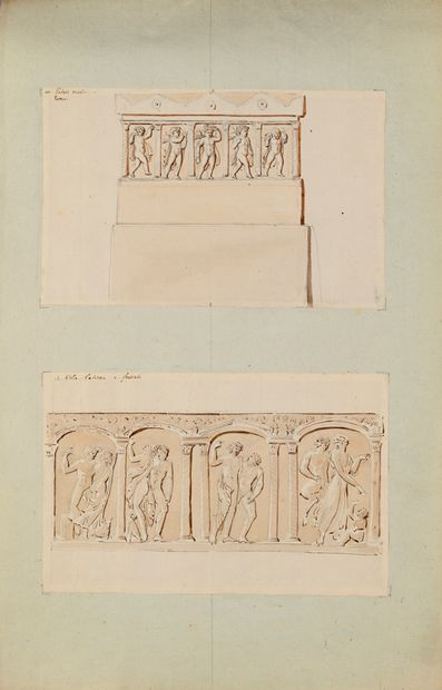 Pierre FONTAINE
Two studies after friezes...