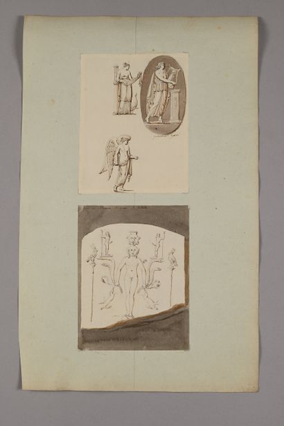 Pierre FONTAINE
Studies after the antique...