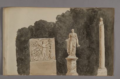 Pierre FONTAINE
Études d'après l'antique:...