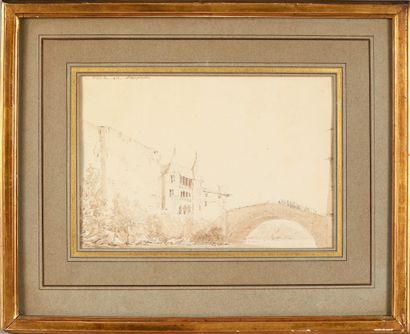 Pierre FONTAINE
Landscape with castle towers...