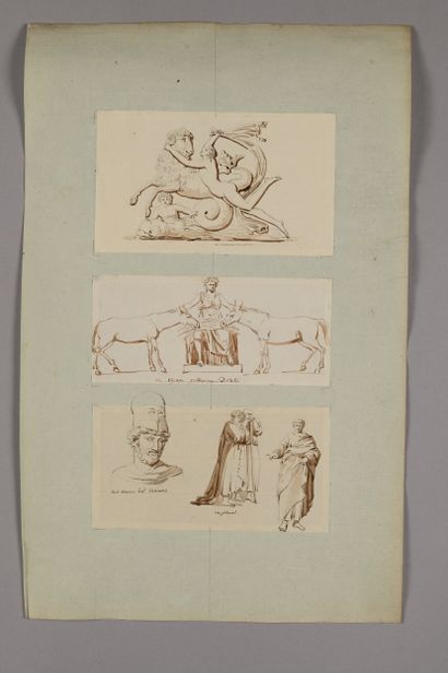Pierre FONTAINE
Studies after the antique...