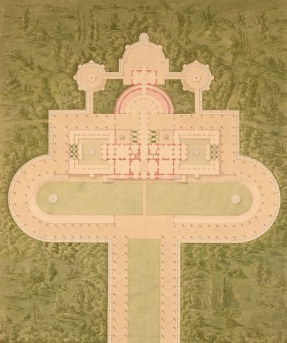 Pierre FONTAINE
Plan of the château and garden...
