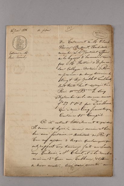 [Pierre-François-Léonard FONTAINE].
11 L.A.S....