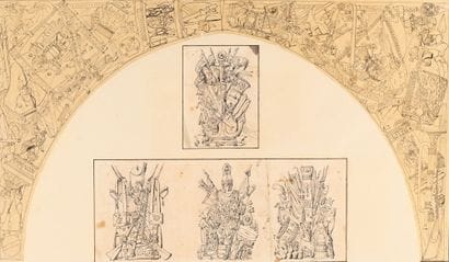 Charles PERCIER
Set designs for the Arc du...