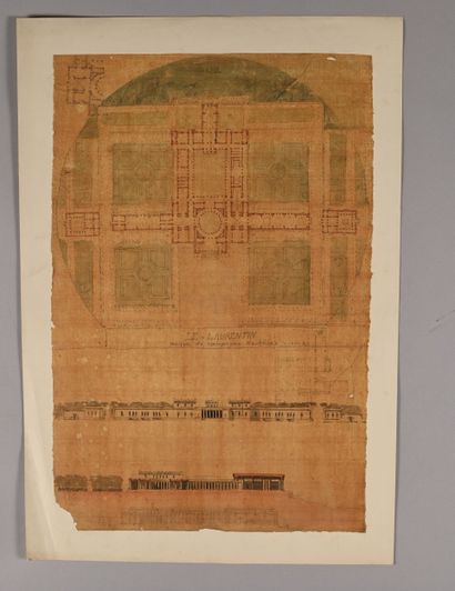 École FRANÇAISE du XIXe siècle
Plan de bains...