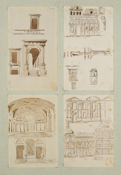 Pierre FONTAINE
Croquis des façades et éléments...