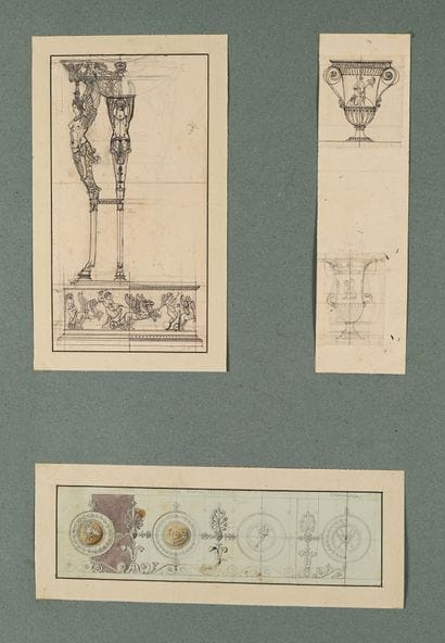 Charles PERCIER et Pierre FONTAINE
Trépied,...