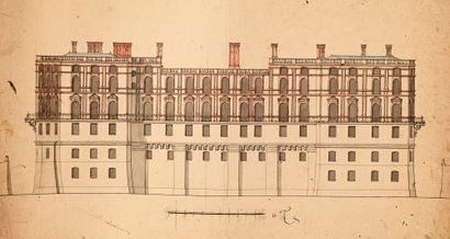 19th century FRENCH SCHOOL
Plans and study...