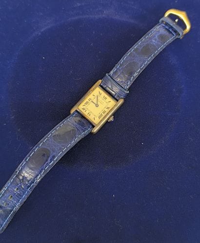Must by Cartier. Gold-plated 925°/°° silver...