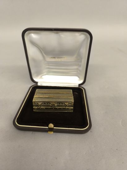 Louis Vuitton, miniature bronze trunk 1.6...