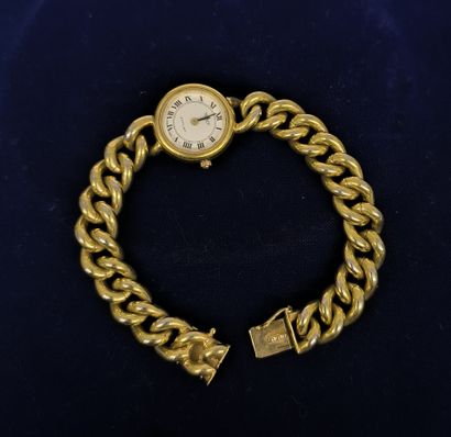 Tissot. Ladies' wristwatch in gilt metal,...