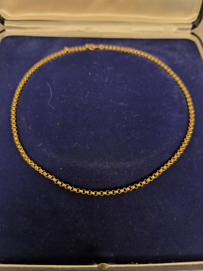 Sautoir in gold 750°/°°, openwork links....