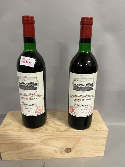 2 bottles GRAND PUY-LACOSTE, 5° cru
Pauillac...