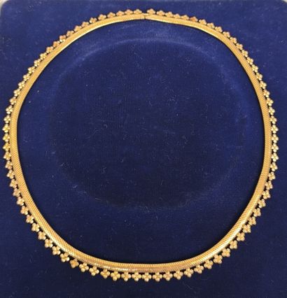 Drapery necklace in gold 750°/°° tubogaz...
