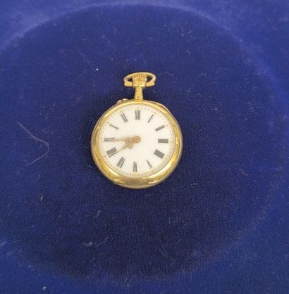 Collar watch in 585°/°° gold by M. Perret...