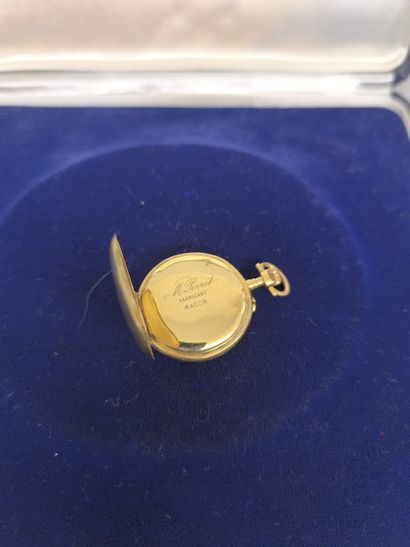 Collar watch in 585°/°° gold by M. Perret...