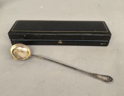 Sauce ladle in 925°/°° silver, the spatula...