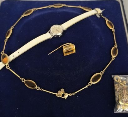 Lot including: 
-Robert Cart. Steel ladies'...