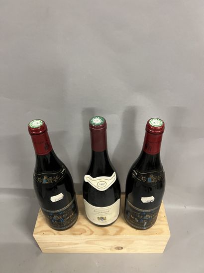 3 bouteilles CLOS VOUGEOT, (2 Dom. Henri...