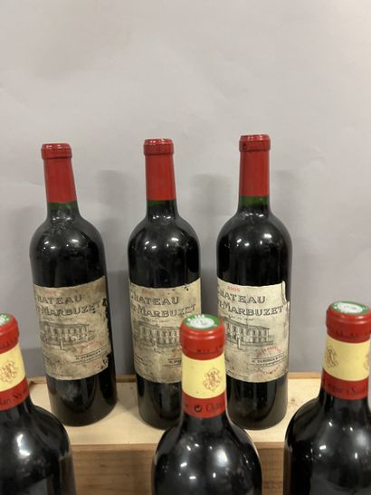 6 bottles SAINT-ESTEPHE DIVERS, (3 Ch. Haut-Marbuzet...