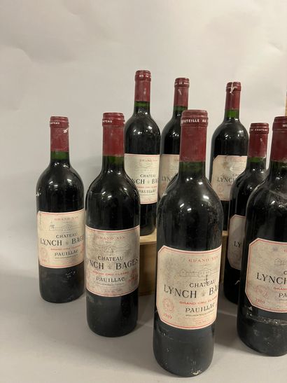12 bottles Château LYNCH-BAGES, 5° cru Pauillac...