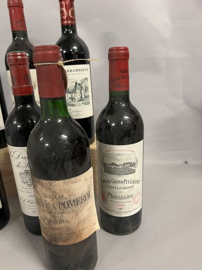 8 bottles BORDEAUX DIVERS (3 La Dame de Montrose...