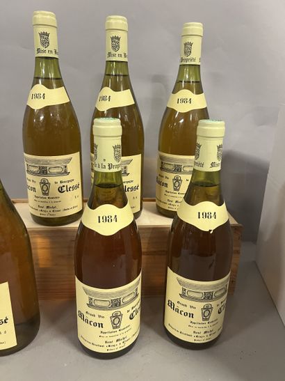 6 bottles MACON CLESSE René Michel 1984 (1...