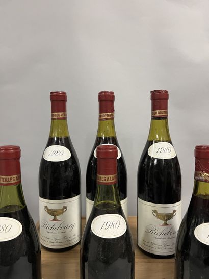 6 bottles RICHEBOURG, Gros F&S 1980 (2 TLB,...