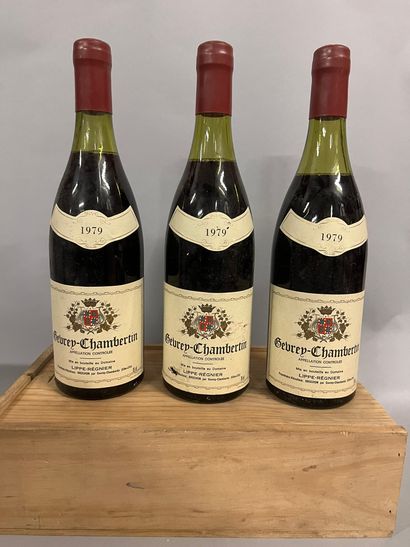 3 bottles GEVREY-CHAMBERTIN Lippe-Régnier...