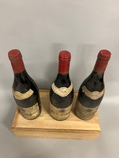 3 bouteilles GRIOTTE-CHAMBERTIN, Domaine...