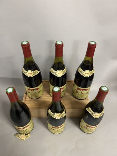 6 bottles VOLNAY R. Billard 1981 (1 TLB,...
