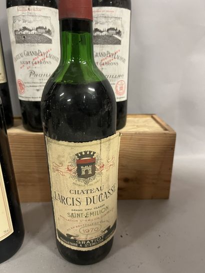 5 bottles BORDEAUX DIVERS (2 Ch. Grand-Puy-Lacoste...
