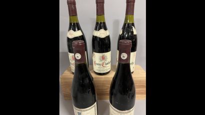 5 bouteilles GEVREY-CHAMBERTIN DIVERS (3...