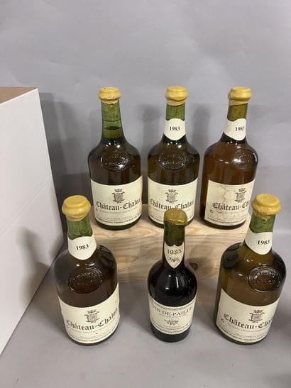 5 bottles CHATEAU-CHALON, M. Perron 1983...
