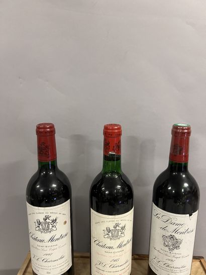 2 bottles Château MONTROSE, 2° cru Saint-Estèphe...